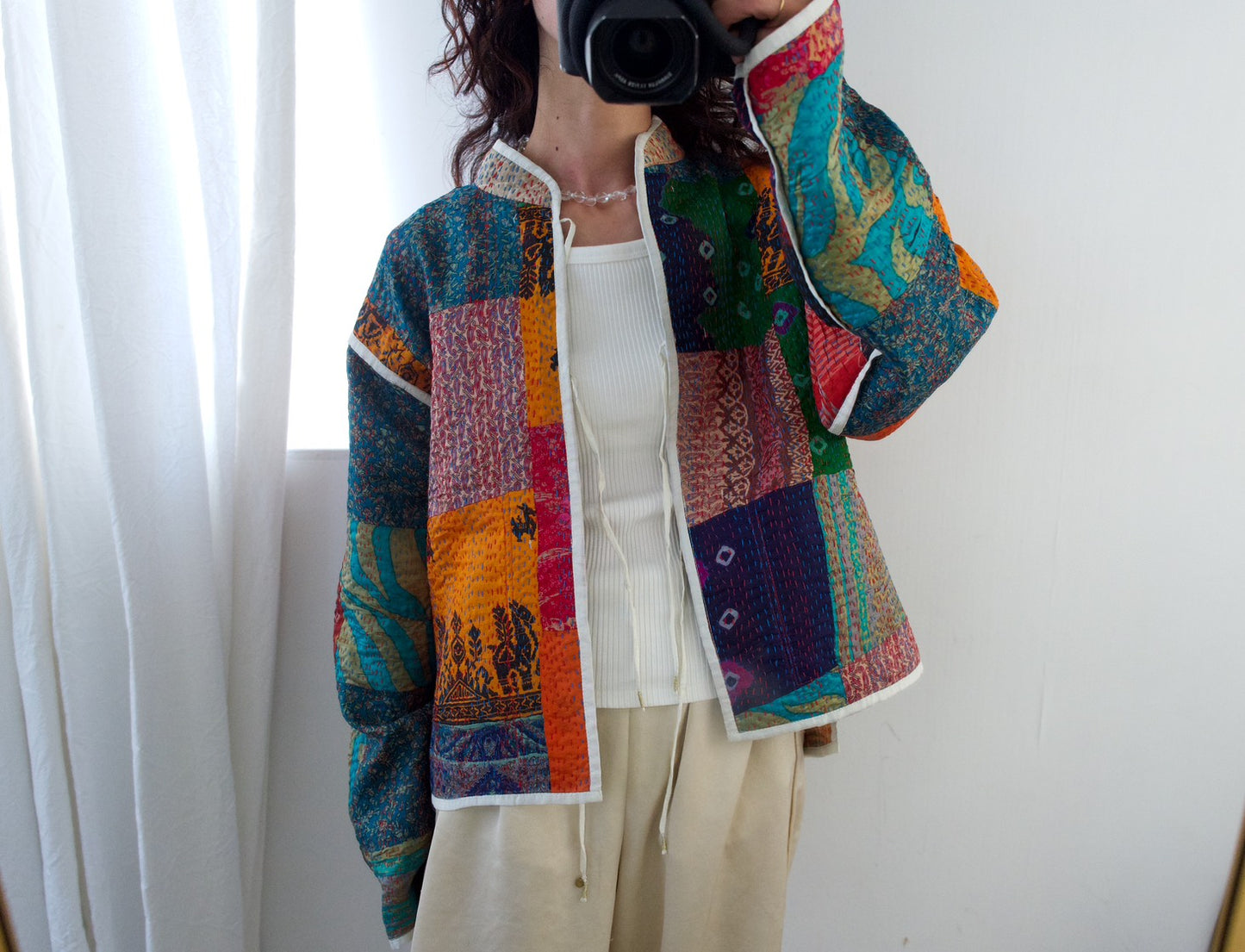 silk kantha jacket  （a）
