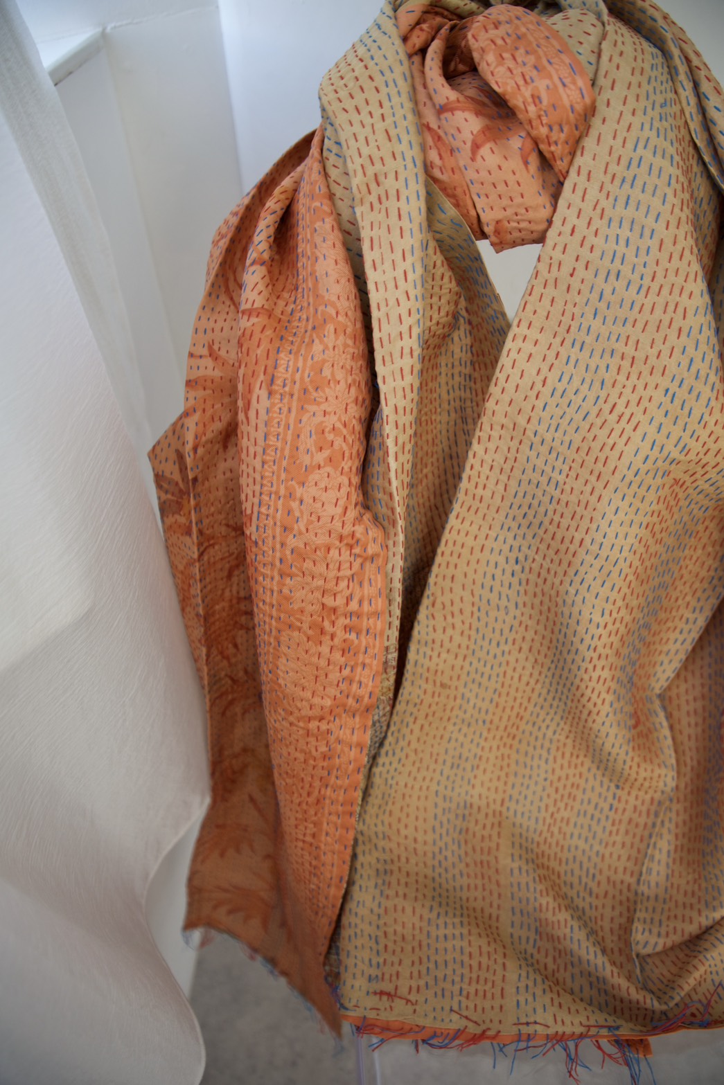 silk kantha stole（a）