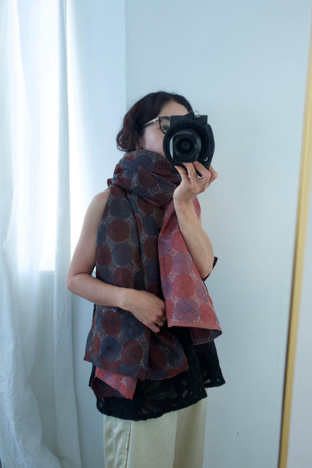 silk kantha stole（b）