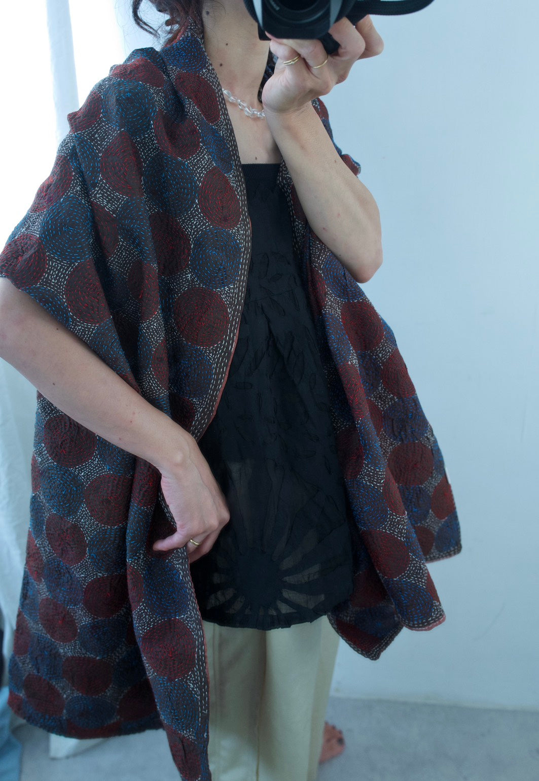 silk kantha stole（b）