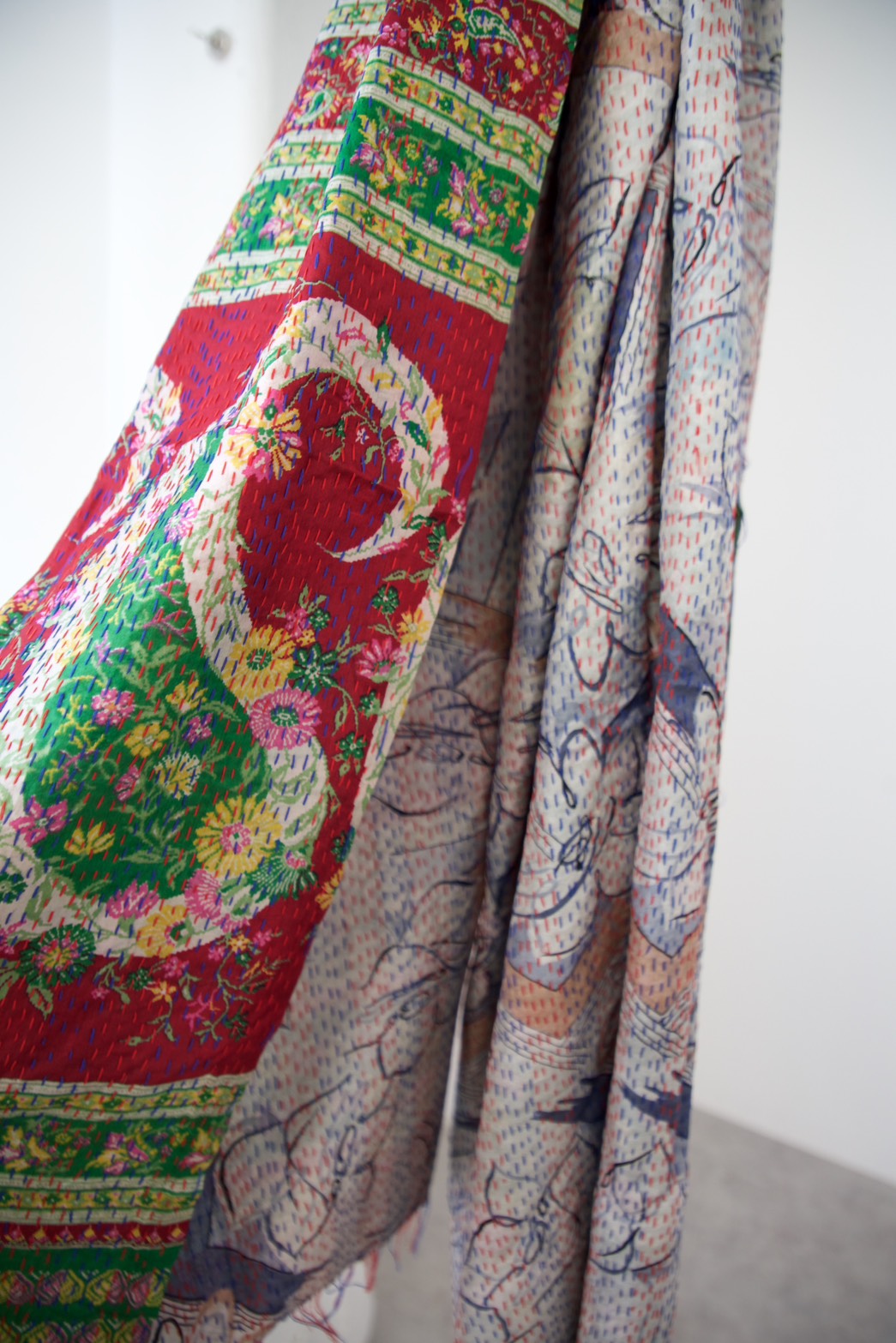 silk kantha stole（c）