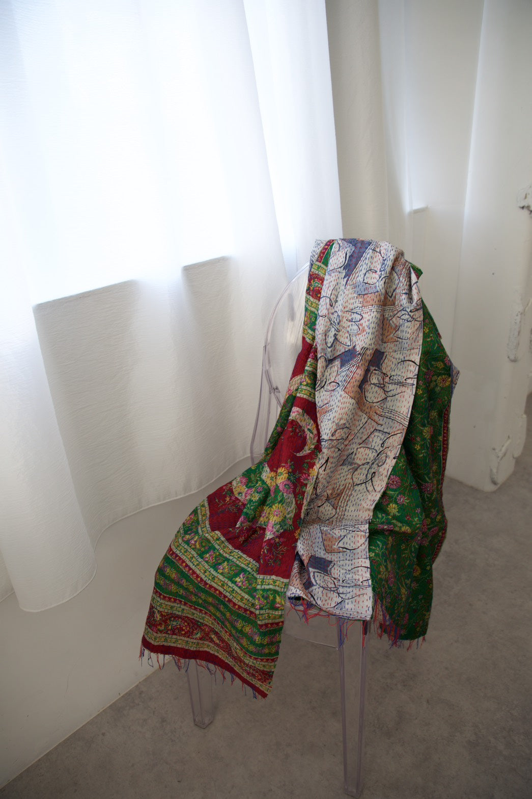silk kantha stole（c）