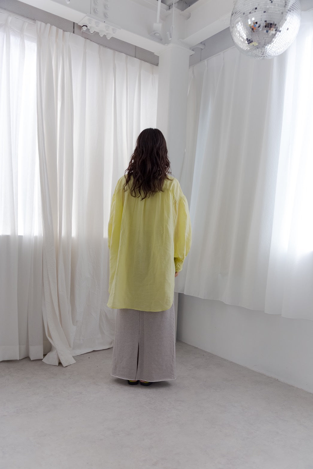 Hand smoking blouse（lemon）